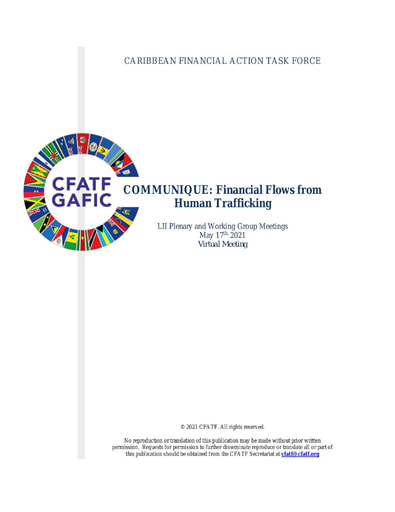 COMMUNIQUE: Financial Flows from Human Trafficking