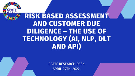 Final Article RBA and CDD  the use of Technology (AI, NLP, DLT AND API)